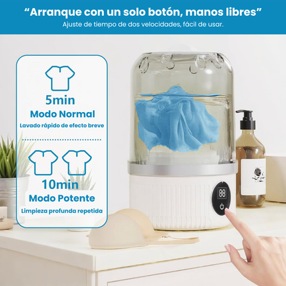 Mini Lavadora Portátil en Minutos