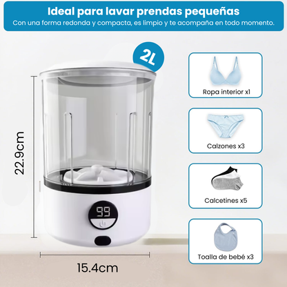 Mini Lavadora Portátil en Minutos